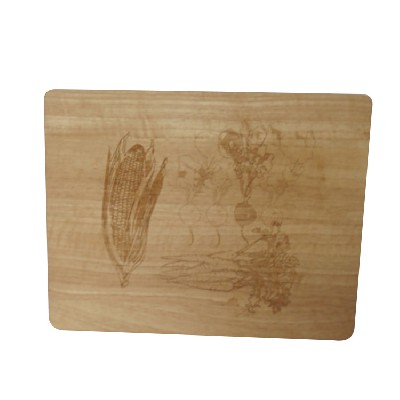 Kitchen square wooden cutting board