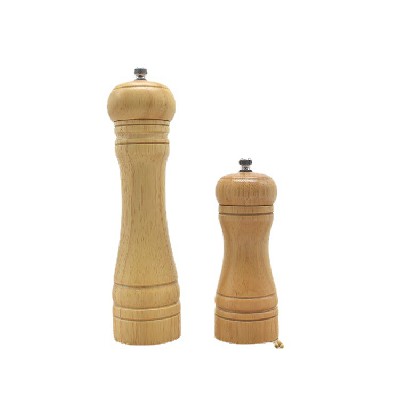 Solid wood pepper grinder