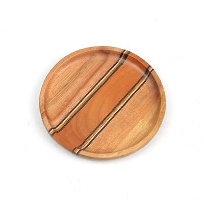 Colored wooden plate