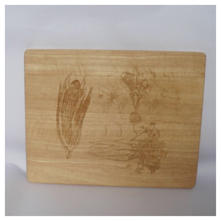 Kitchen square wooden cutting board