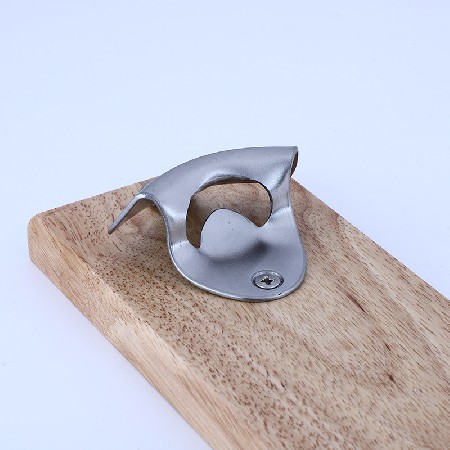 Solid wood bottle opener