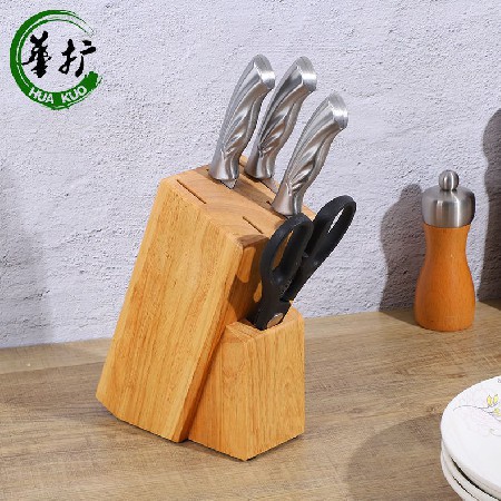 Rubber wood knife rest