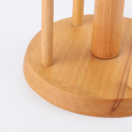 Rubber wood cup holder