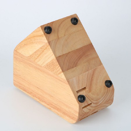 Wooden knife holder with sharpener