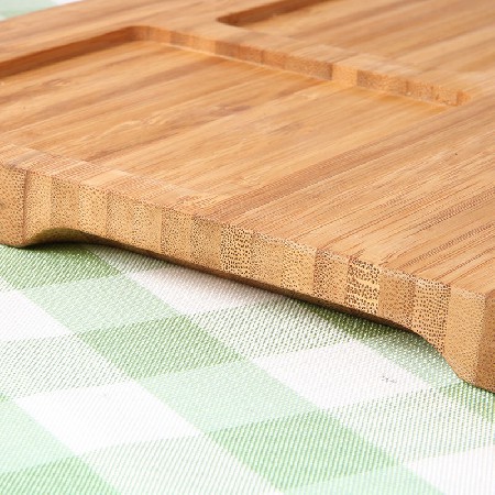 Bamboo pallet cutting board for storage