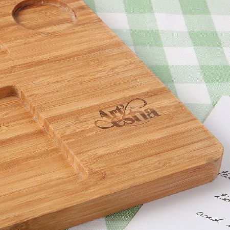 Bamboo pallet cutting board for storage