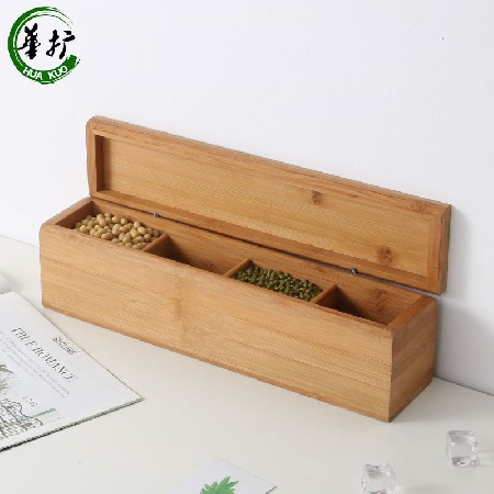 Flip bamboo box