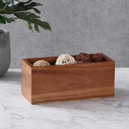 Acacia storage box