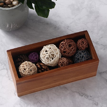 Acacia storage box