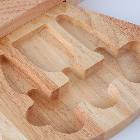 Cheese shaped cheese cutting board