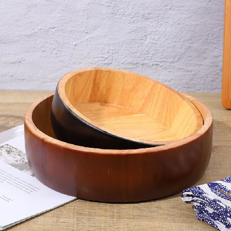 Rubber wooden bowl