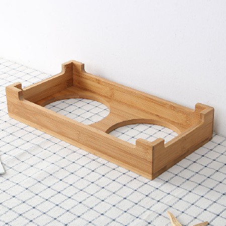 Bamboo bowl rack