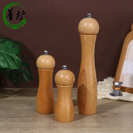 Beech pepper grinder