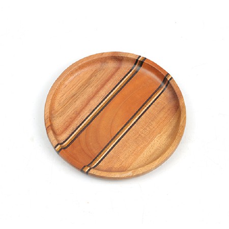 Colored wooden plate