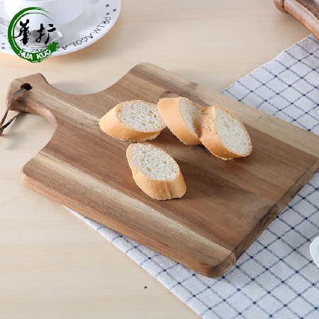 Solid wood chopping board with handle wooden chopping board