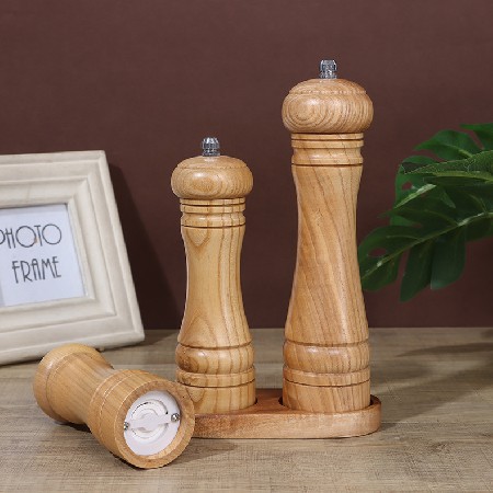 Oak pepper mill